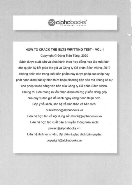 Tải FREE sách How To Crack The IELTS Writing Test Vol.1 PDF