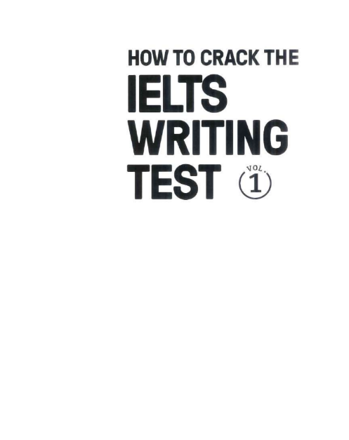 Tải FREE sách How To Crack The IELTS Writing Test Vol.1 PDF