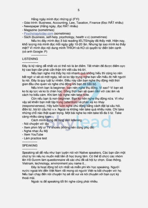 Tải FREE sách Hướng Dẫn Tự Học Ielts 8.5 - Kiên Trần PDF 2