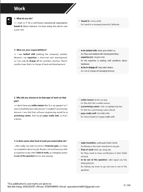 Tải FREE sách IELTS Speaking Actual Tests 01 - 2023 PDF