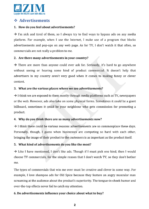 Tải FREE sách IELTS Speaking Samples Part 1, 2, 3 PDF - Forecast From May To August