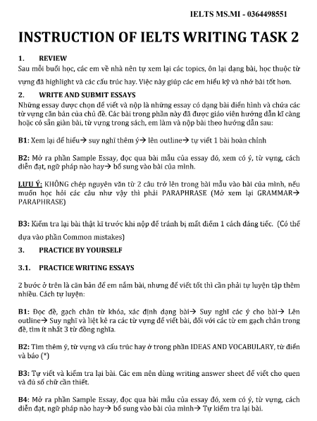 Tải FREE sách IELTS Writing 02 - IELTS Ms Mi Pleiku PDF 3 Tải FREE sách IELTS Writing 02 - IELTS Ms Mi Pleiku PDF