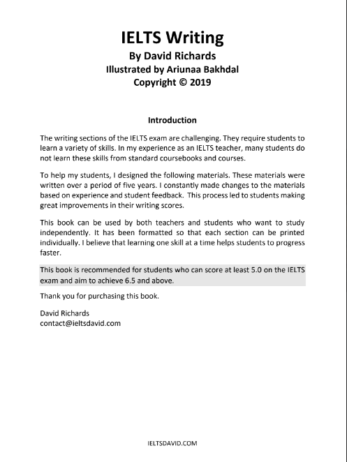 Tải FREE sách IELTS Writing By David Richards PDF