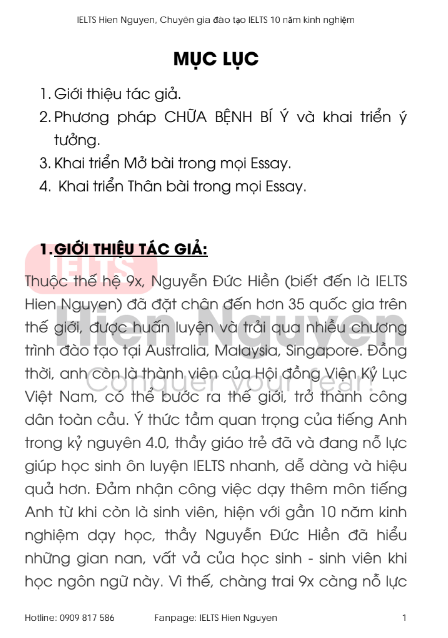 Tải FREE sách IELTS Writing Chi Tiết Cách Giải Task 2 - Hiền Nguyễn PDF 3 Tải FREE sách IELTS Writing Chi Tiết Cách Giải Task 2 - Hiền Nguyễn PDF