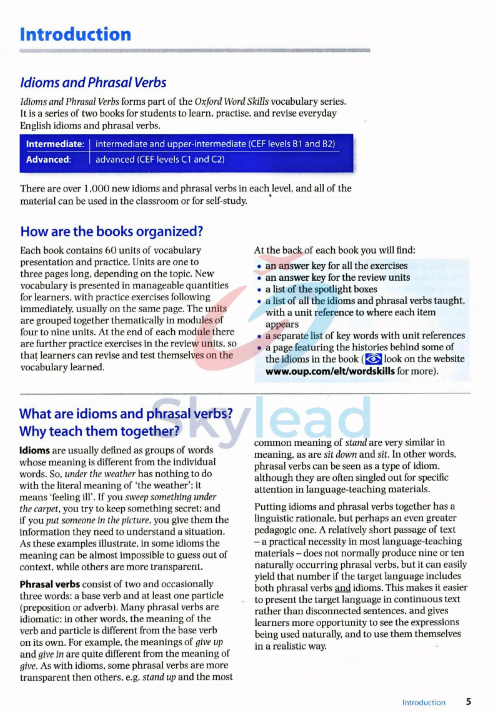 Tải FREE sách Idioms And Phrasal Verbs PDF - Oxford Word Skills
