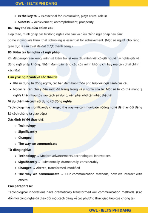 Tải FREE sách Kỹ Thuật Paraphrase IELTS Writing Task 2 PDF có tiếng Việt 3 Tải FREE sách Kỹ Thuật Paraphrase IELTS Writing Task 2 PDF có tiếng Việt