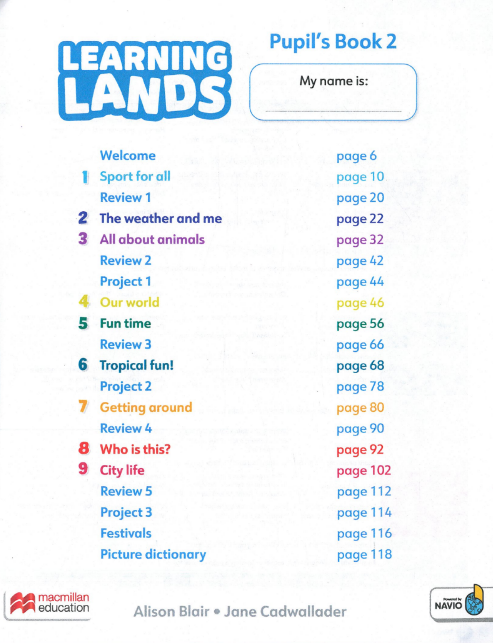 Tải FREE sách Learning Lands 2 Pupil's Book PDF