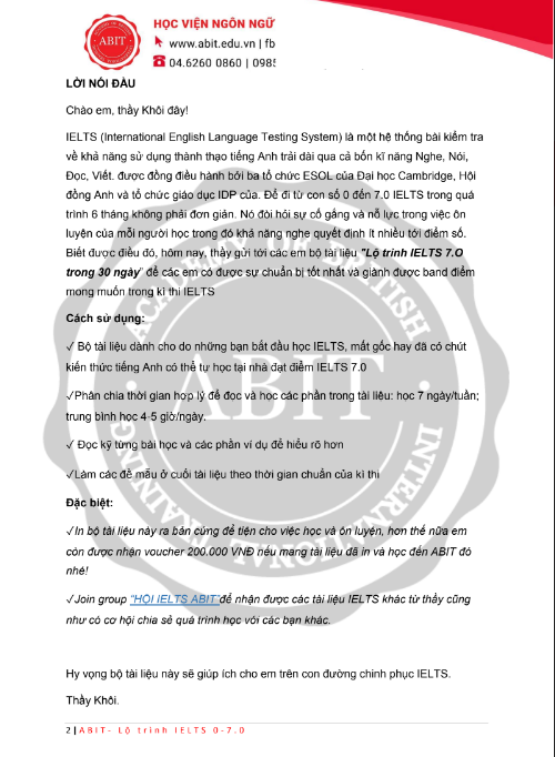 Tải FREE sách Lộ Trình Học IELTS Listening 7.0 Trong 30 Ngày PDF có tiếng Việt 4 Tải FREE sách Lộ Trình Học IELTS Listening 7.0 Trong 30 Ngày PDF có tiếng Việt