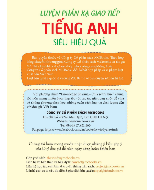 Tải FREE sách Luyện Phản Xạ Giao Tiếp Tiếng Anh Siêu Hiệu Quả PDF 4 Tải FREE sách Luyện Phản Xạ Giao Tiếp Tiếng Anh Siêu Hiệu Quả PDF