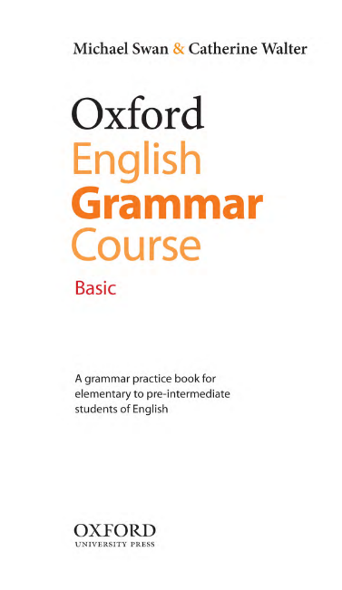 Tải FREE sách Oxfrod English Grammar Course PDF - Basic With Answers