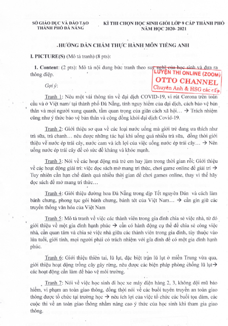 Tải FREE sách PDF Tuyển Tập Đề Thi Nói Chuyên Anh Và Học Sinh Giỏi Một Số Tỉnh Thành