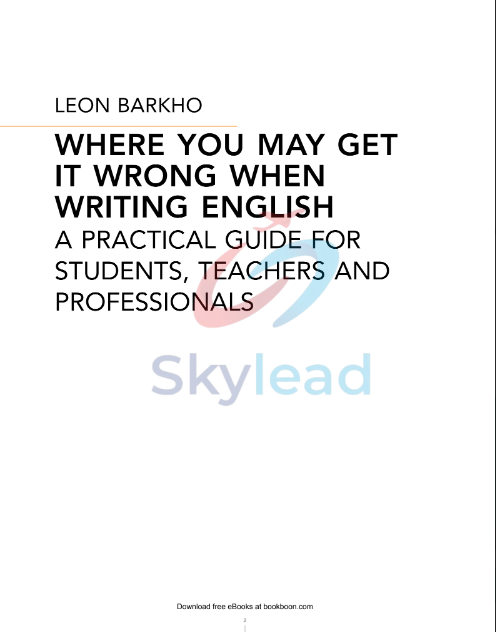 Tải FREE sách PDF Where You May Get It Wrong When Writing English 7 Tải FREE sách PDF Where You May Get It Wrong When Writing English