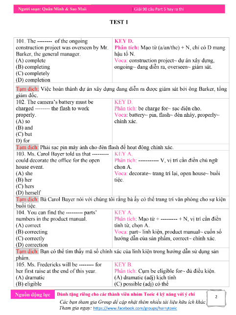 Tải FREE sách Perfect Reading TOEIC 90 RC PDF có tiếng Việt 4 Tải FREE sách Perfect Reading TOEIC 90 RC PDF có tiếng Việt