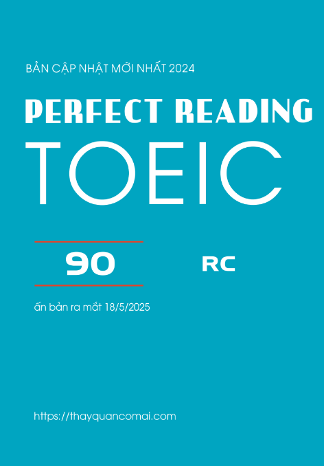 Tải FREE sách Perfect Reading TOEIC 90 RC PDF có tiếng Việt