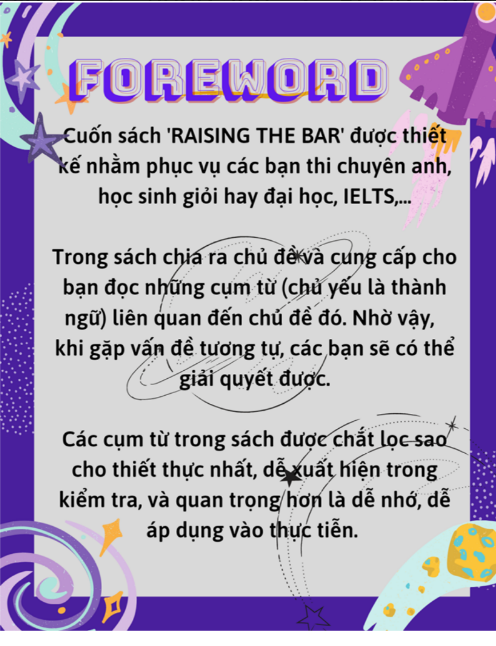 Tải FREE sách Rasing The Bar PDF Tác Giả Phùng Quang Thịnh
