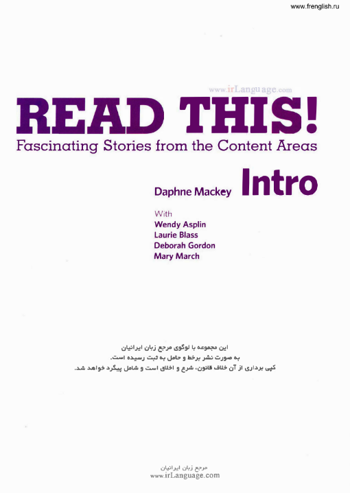 Tải FREE sách Read This Intro PDF - Fascinating Stories From The Content Areas
