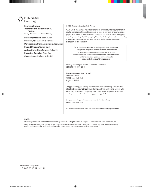 Tải FREE sách Reading Advantage 4 Teacher's Guide PDF - Third Edition