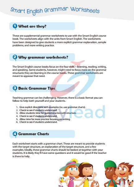 Tải FREE sách Smart English 3 Grammar Worksheets PDF