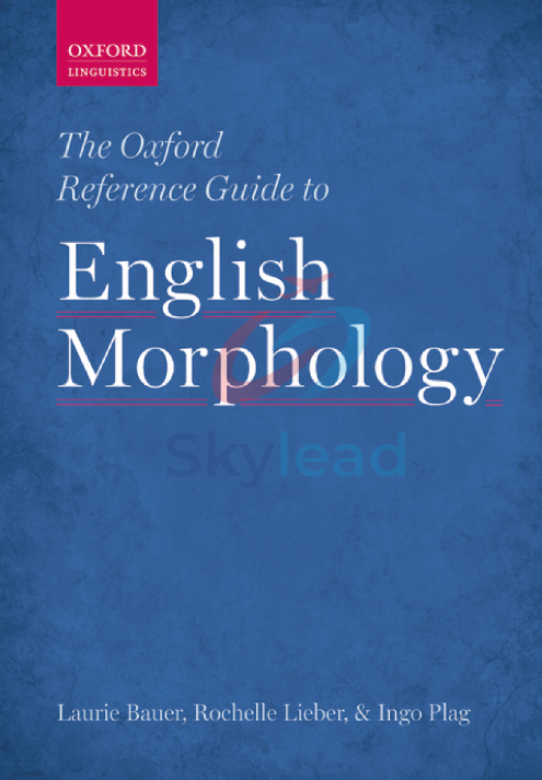 Tải FREE sách The Oxford Reference Guide To English Morphology PDF
