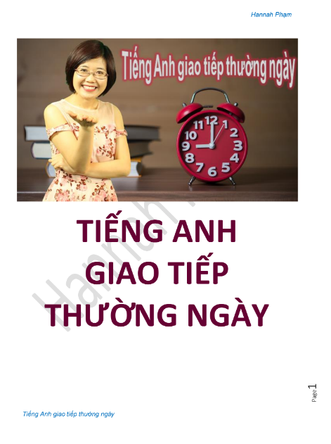 Tải FREE sách Tiếng Anh Giao Tiếp Thường Ngày PDF có tiếng Việt