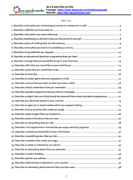 Tải FREE sách Tổng Hợp Bài Mẫu IELTS Speaking Part 2 Simon PDF có tiếng Việt 4 Tải FREE sách Tổng Hợp Bài Mẫu IELTS Speaking Part 2 Simon PDF có tiếng Việt