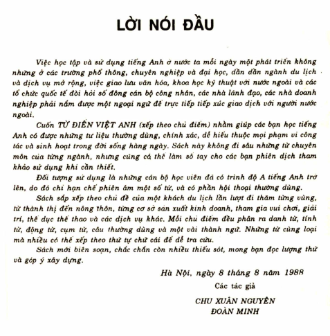 Tải FREE sách Từ Điển Việt Anh Theo Chủ Điểm PDF 4 Tải FREE sách Từ Điển Việt Anh Theo Chủ Điểm PDF