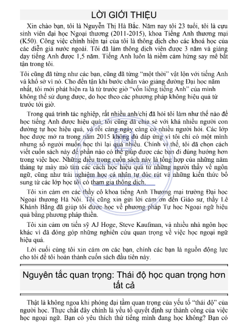 Tải FREE sách Tự Học Tiếng Anh Hiệu Quả - Nguyễn Thị Hà Bắc PDF