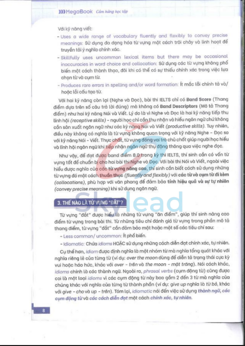 Tải FREE sách Từ Vựng IELTS 8.0 PDF - Từ Vựng Đắt Để Đạt Điểm Cao 4 Kỹ Năng 2