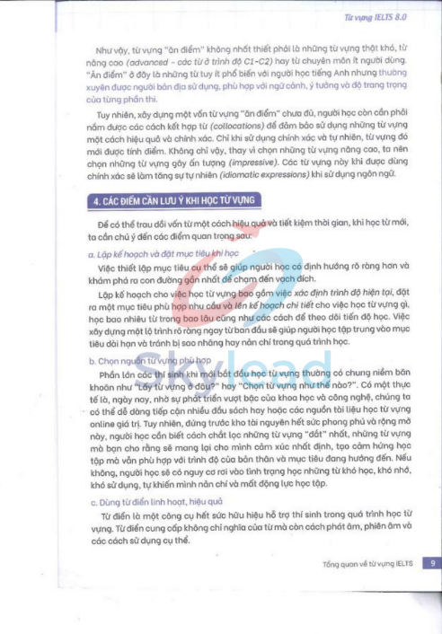 Tải FREE sách Từ Vựng IELTS 8.0 PDF - Từ Vựng Đắt Để Đạt Điểm Cao 4 Kỹ Năng 3