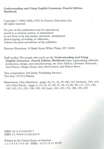 Tải FREE sách Understanding And Using English Grammar PDF - Fourth Edition Workbook