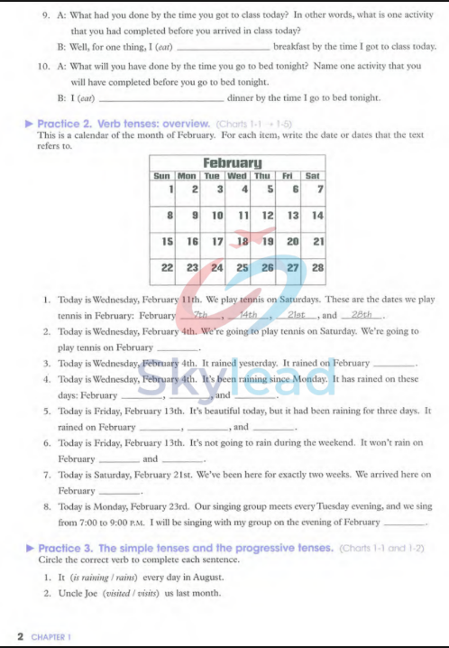 Tải FREE sách Understanding And Using English Grammar PDF - Fourth Edition Workbook 14 Tải FREE sách Understanding And Using English Grammar PDF - Fourth Edition Workbook 2