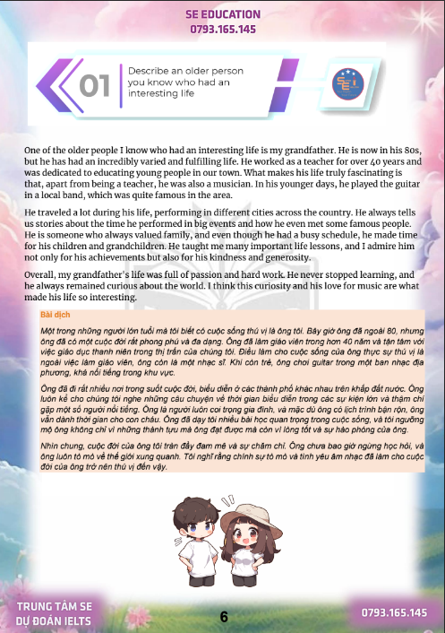 Tải FREE sách Update Speaking Tháng 11 + 12 PDF - Part 2 + 3 Giải Đầy Đủ Chi Tiết