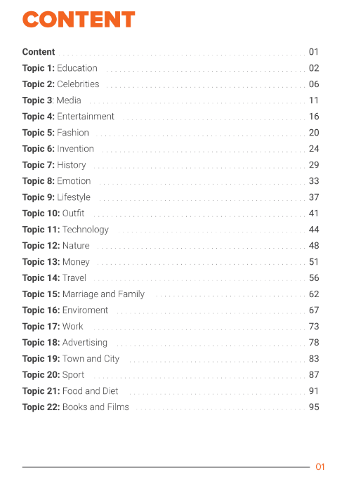 Tải FREE sách Vocabulary For 22 Topics In IELTS PDF