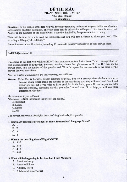 Tải FREE sách Vstep Practice Tests Tổng Hợp Đề Thi Vstep B1 - C1 PDF có tiếng Việt 4 Tải FREE sách Vstep Practice Tests Tổng Hợp Đề Thi Vstep B1 - C1 PDF có tiếng Việt