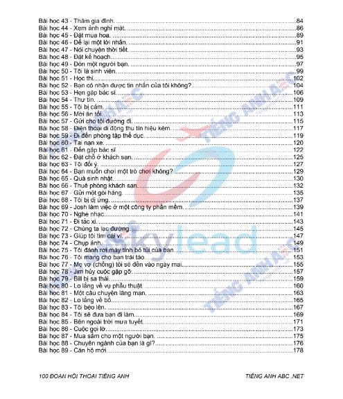 Tải FREE tài liệu 100 Đoạn Hội Thoại Tiếng Anh PDF