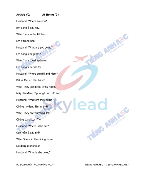 Tải FREE tài liệu 90 Đoạn Hội Thoại Tiếng Anh Hằng Ngày PDF