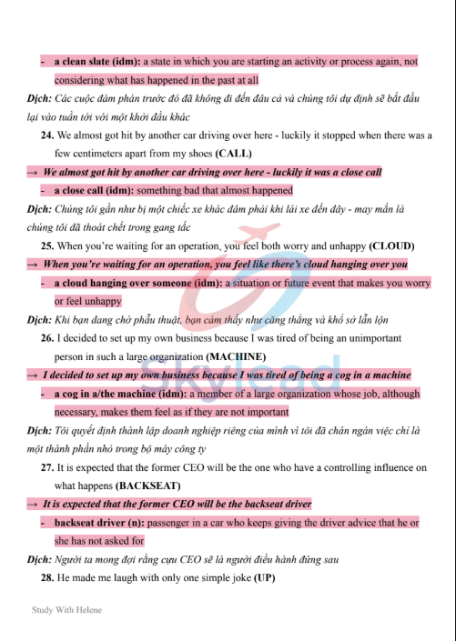 Tải FREE tài liệu Answer Key 1000 Sentence Transformation PDF 2