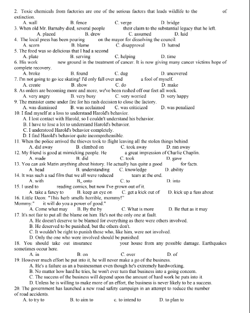 Tải FREE tài liệu Bài Tập Áp Dụng Chuyên Đề Collocation PDF 3 Tải FREE tài liệu Bài Tập Áp Dụng Chuyên Đề Collocation PDF