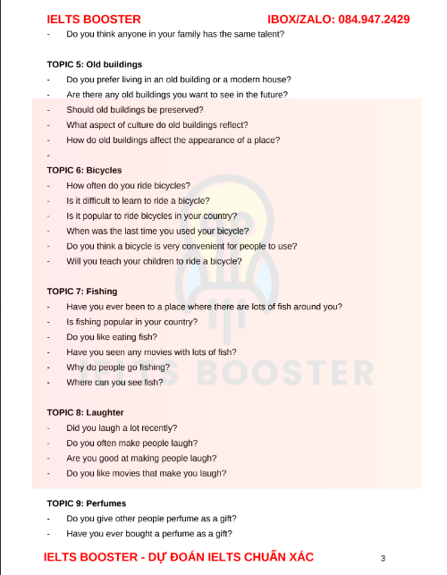 Tải FREE tài liệu Forecast Speaking Quý 1 Năm 2025 PDF