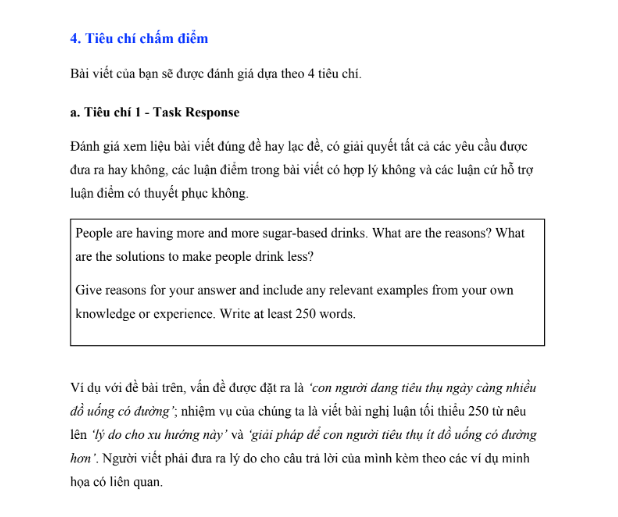 Tải FREE tài liệu IELTS Writing Task 2 PDF có tiếng Việt