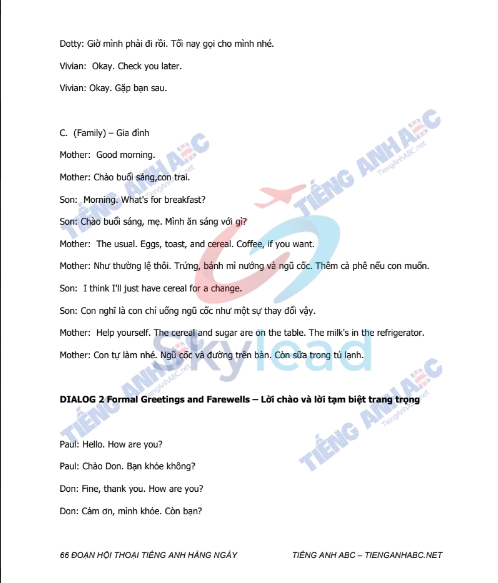 Tải FREE tài liệu PDF 66 Đoạn Hội Thoại Tiếng Anh Hằng Ngày Của Người Mỹ