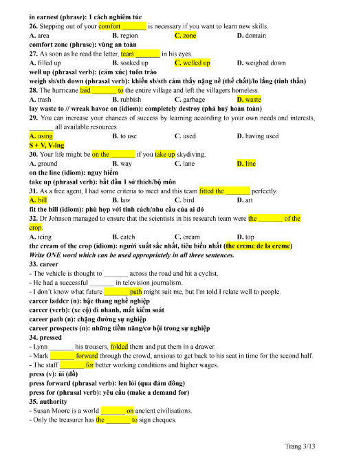 Tải FREE tài liệu Sửa Chi Tiết Bài Thi Tuyển Sinh Lớp 10 THPT PDF - Chuyên Anh 2024 - 2025