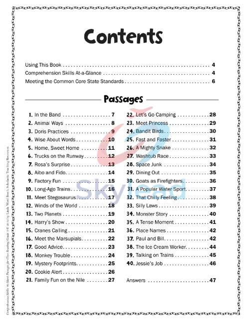 Tải FREE sách Comprehension Skills Grade 3 PDF - 40 Short Passages For Close Reading