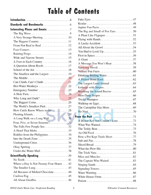 Tải FREE sách Daily Warm Ups Nonfiction Reading Grade 2 PDF