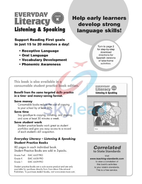 Tải FREE sách Everyday Literacy Listening And Speaking PDF - Grade K