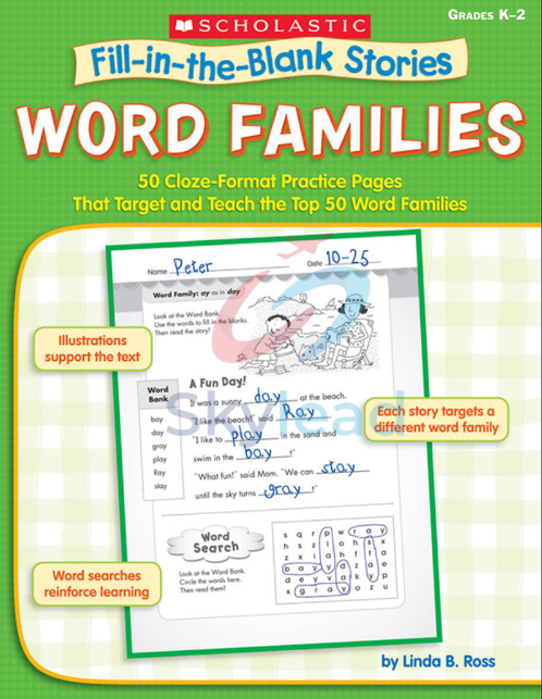 Tải FREE sách Fill In The Blank Stories Word Families PDF - Grades K-2