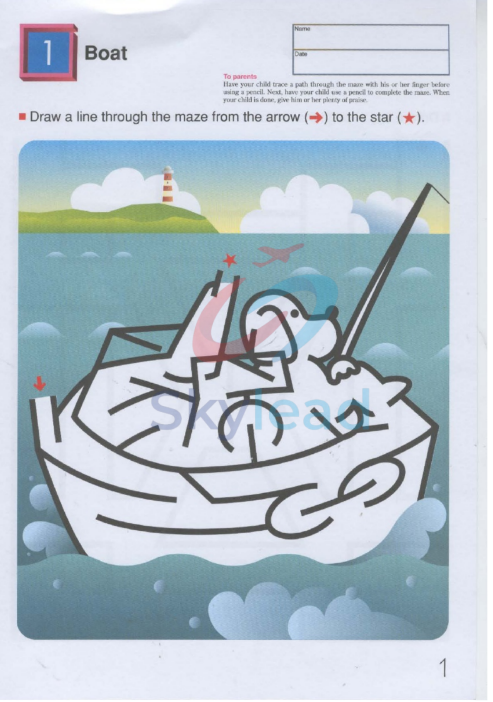 Tải FREE sách My Book Of Mazes Things That Go PDF - Ages 5-6-7