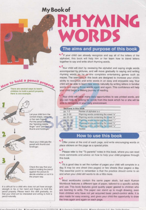Tải FREE sách My Book Of Rhyming Words PDF - Ages 4-5-6