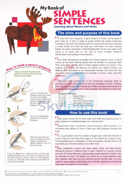 Tải FREE sách My Book Of Simple Sentences PDF - Ages 5-6-7 Learning About Nouns And Verbs