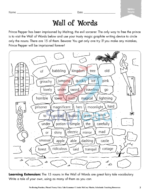 Tải FREE sách No Boring Practice Please Funny Fairy Tale Grammar PDF - Grades 3-4